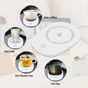 TUKNON Scalda Tazza USB,Scalda Tazza,Scaldatazze da Caffè,Scalda Bevande,Sottobicchiere Elettrico,Ldeale per la Stagione Invernale, per caffè,Latte,tè,Acqua,Regalo di Natale,Regalo di Capodanno