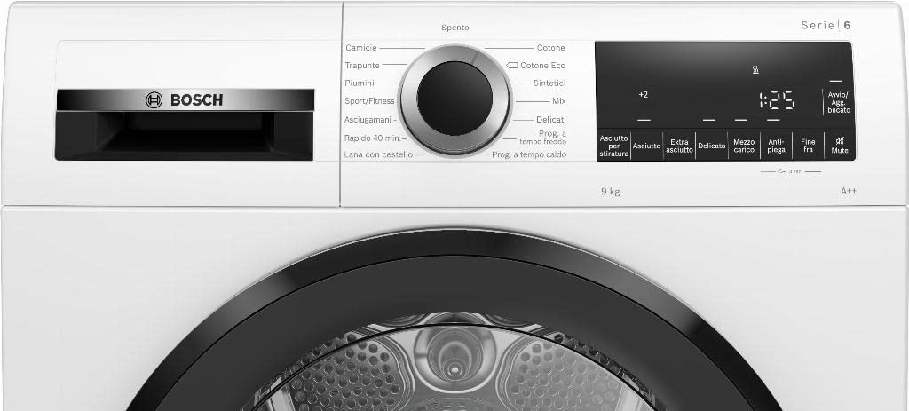 Bosch Serie 6 Asciugatrice a pompa di calore, 9 kg, Cl. A++, con filtro EasyClean