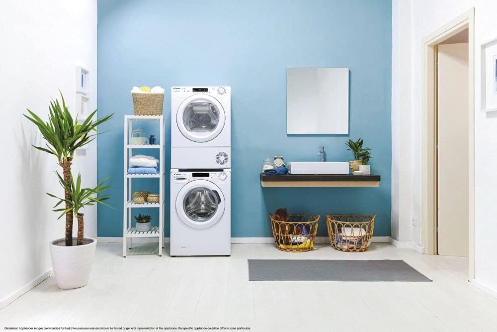 Candy Smart Pro Asciugatrice 10 Kg a Condensazione, Libera Installazione, Classe B, Connessione Wi-Fi + BLE, Controllo da App, Programma Stiro Facile, 59,6 x 58,5 x 85 cm, Bianca - CSOE C10DG-S
