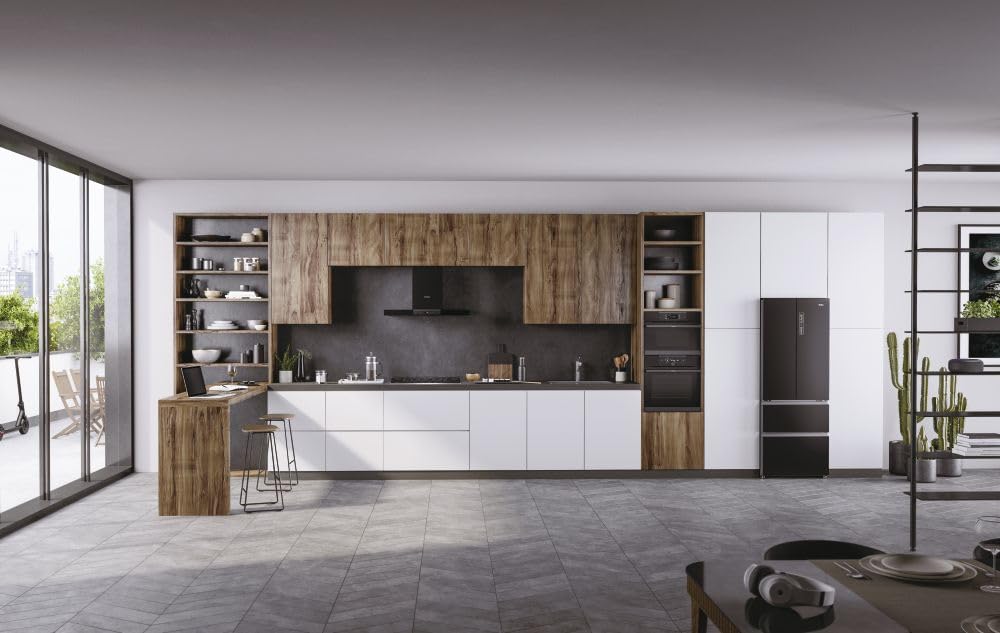 HWO60SM5F5BH - Forno elettrico, Ventilato, Multifunzione, 70 Litri, Nero, Classe energetica A+