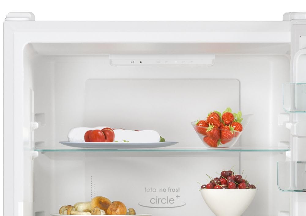Candy, Frigorifero Fresco, CCE3T618EW, Frigorifero combinato, 341 Litri, 39 dB, Total No Frost, App hOn, Bianco, AxLxP 185x59,5x65,8 cm [Classe di efficienza energetica E]