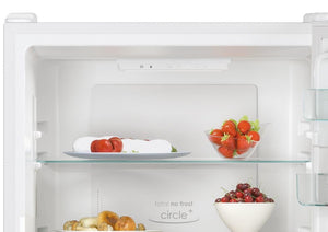 Candy, Frigorifero Fresco, CCE3T618EW, Frigorifero combinato, 341 Litri, 39 dB, Total No Frost, App hOn, Bianco, AxLxP 185x59,5x65,8 cm [Classe di efficienza energetica E]