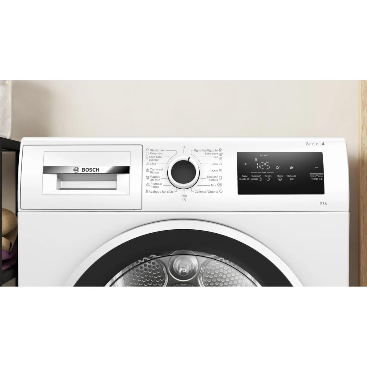 Bosch - Asciugatrice con pompa di calore, 8 kg, AutoDry, anti-vibrazione, bianco, WTR83200ES