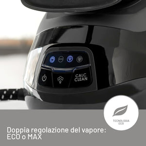 Imetec Energy Vapor, Ferro da Stiro con Generatore di Vapore, 6.5 BAR Pump, Colpo Vapore 400 g, 2400 W, Piastra Fluid Ceramic, Bloccaferro, Autospegnimento, Dispositivo di Pulizia, Tecnologia ECO