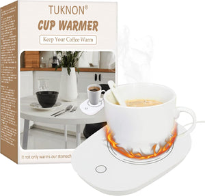 TUKNON Scalda Tazza USB,Scalda Tazza,Scaldatazze da Caffè,Scalda Bevande,Sottobicchiere Elettrico,Ldeale per la Stagione Invernale, per caffè,Latte,tè,Acqua,Regalo di Natale,Regalo di Capodanno