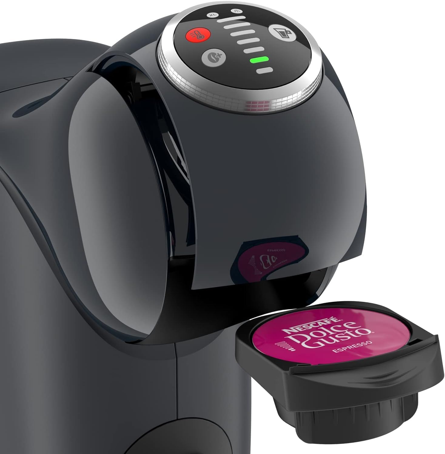 NESCAFÉ DOLCE GUSTO Krups Genio S Plus, Macchina per Caffè Espresso e Altre bevande in capsula, Automatica, Cosmic Grey