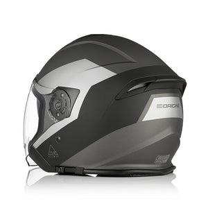 ORIGINE Casco Jet Moto 3/4 Aperto con Doppia Visiera Adatto per Scooter Omologato ECE