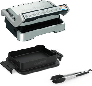 Moulinex Optigrill+ XL, Griglia Elettrica da Interno Ideale per Cucinare Carne, Pesce e Verdure, Indicatore di Cottura e 9 Programmi Automatici, Piastre Antiaderenti, GI722D