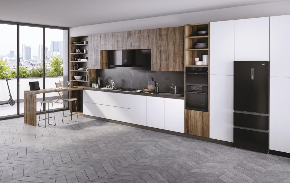 HWO60SM5F5BH - Forno elettrico, Ventilato, Multifunzione, 70 Litri, Nero, Classe energetica A+
