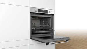 Bosch Elettrodomestici - Forno Da Incasso Bosch Per Cottura A Vapore Serie 6 Forno Con Vapore Da Incasso Elettrico 60 X 60 Cm In Acciaio HRA5380S1 Classe Energetica A. Elegante E Silenzioso