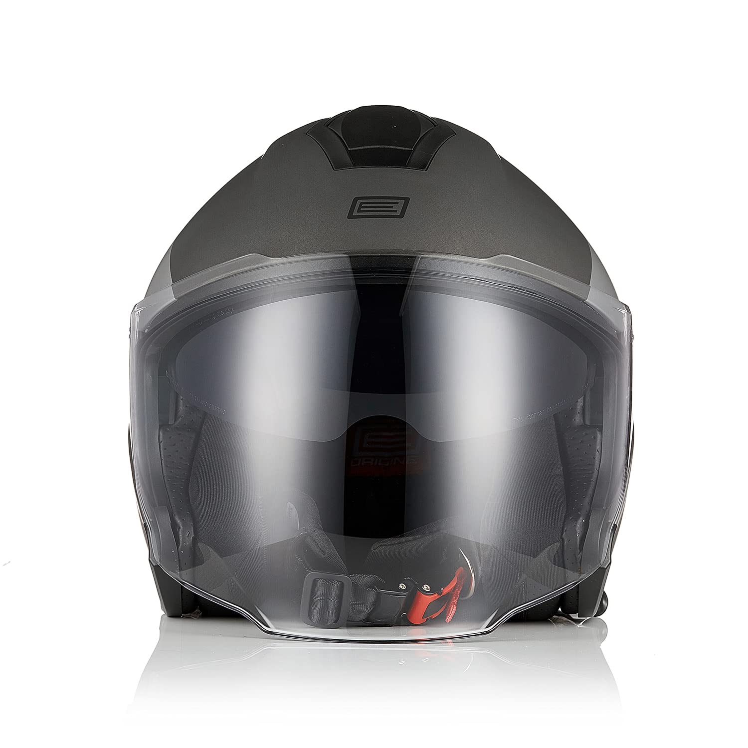 ORIGINE Casco Jet Moto 3/4 Aperto con Doppia Visiera Adatto per Scooter Omologato ECE