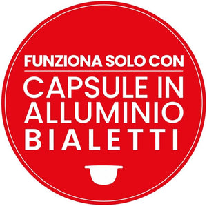 Bialetti Gioia, Macchina Caffè Espresso, Funziona esclusivamente con Capsule Bialetti, Nero