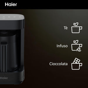 Haier Multi Beverage I-Master Serie 5, programmi multipli per caffè, cioccolata calda, tè e infusi [Nero]