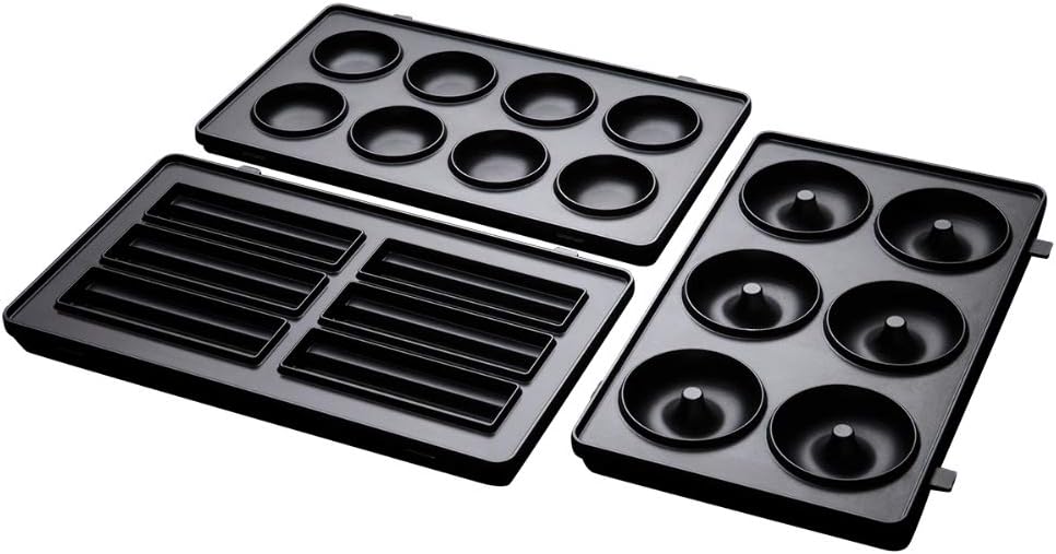 Russell Hobbs set di Piatti extra - Cake Pop, Mini Donut e Churros - Supplemento al Dispositivo Multifunzione 3-1 Fiesta 24540-56; Piatti lavabili in lavastoviglie, Rivestimento Antiaderente, 25490-56