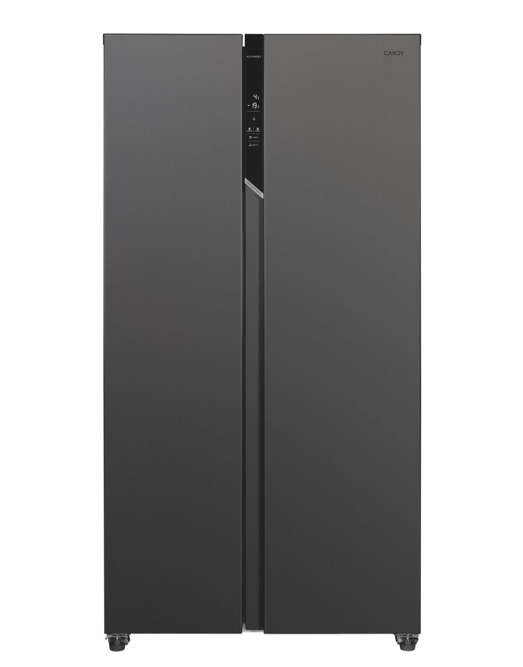 Candy CHSVN-174X, Frigorifero Side by Side, Larghezza 91 cm, Capacità 532 L, Inverter, Total No Frost, 2 cassetti Verdoli, Controllo esterno digitale, Illuminazione a LED, Gambe regolabili, Ruote,