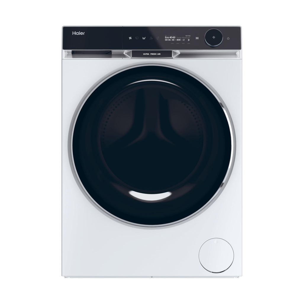 Haier X Serie 11, Lavatrice a carica frontale 10 KG, Libera Installazione, Classe A-20%, 1400 giri, Vapore, 16 programmi, Intelligenza Artificiale, Capacità XXL, 85x60x61 cm, Bianca - HW100-BD14397U1S