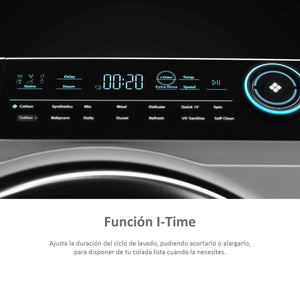 Haier I-PRO SERIES 7 - HWD100-B14979 - Lavatrice asciugatrice 10 kg + 6 kg di asciugatura, 1400 giri/min, motore Direct Motion, tamburo XXL con LED, antibatterici, i-Refresh, Antimacchia, 55 dba,