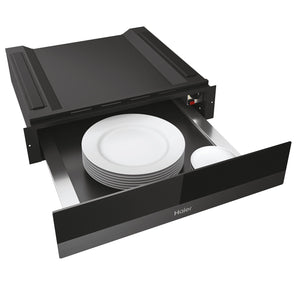 Haier Series 6 HWO15NWD6XB1 - Cassetto scaldavivande, capacità 20 l, 6 servizi, 5 funzioni, telecomando interno temperatura, temperatura da 30 a 70 gradi, trattamento anti-impronte, elettrico, 420 W