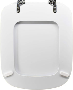 Si Dolomite EM804 Sedile Copriwater Dedicato, MDF, Bianco Lucido, 44 x 36 x 4 cm