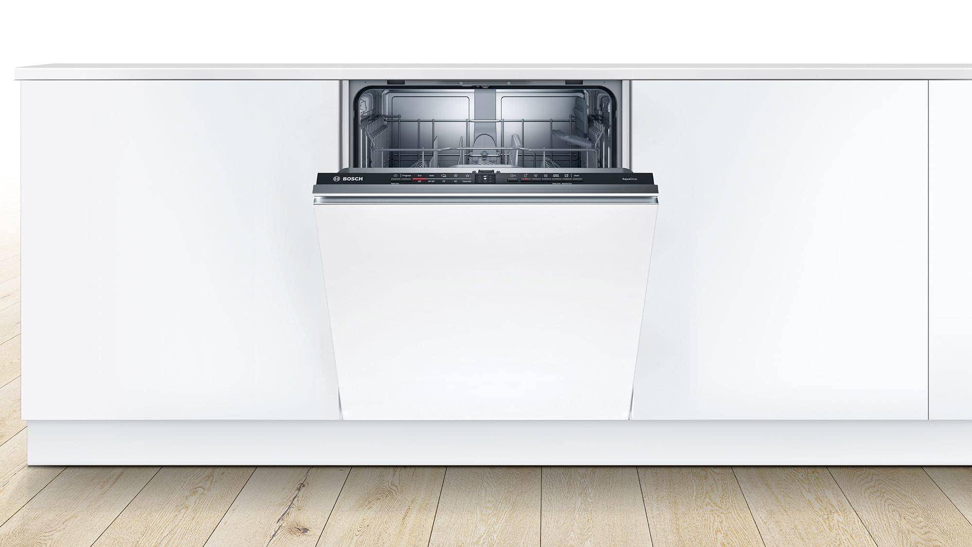 Bosch SMV2ITX16E Serie 2, Lavastoviglie da incasso a scomparsa totale, Home Connect, Diagnostica da remoto, Assistente al lavaggio, Programma Preferito, InfoLight, 50db, 60 cm