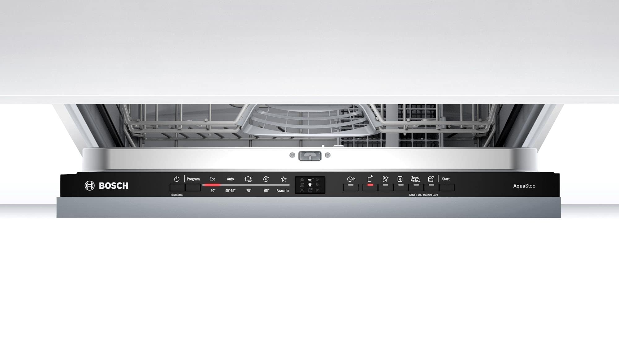Bosch SMV2ITX16E Serie 2, Lavastoviglie da incasso a scomparsa totale, Home Connect, Diagnostica da remoto, Assistente al lavaggio, Programma Preferito, InfoLight, 50db, 60 cm