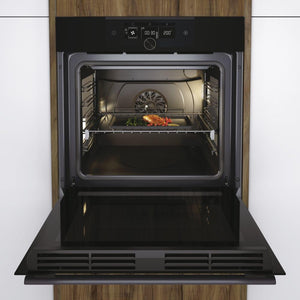 HWO60SM5F5BH - Forno elettrico, Ventilato, Multifunzione, 70 Litri, Nero, Classe energetica A+
