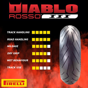5762635500 - copertone pneumatico diablo rosso iii 180/55zr17m/ctl (73w) dr3-r