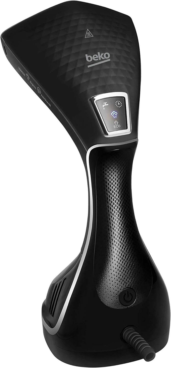 Beko - STM4116B - Ferro da Stiro a Vapore Verticale, Stiratore Verticale, Comodo e Semplice, Igienizzante al 99%, Performante, 1600 W - Nero