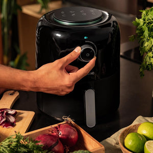 Cecotec Friggitrice ad Aria Cecofry Pixel 2500. Air Fryer 1200 W, 2,5 L, Dietetica, Manuale e Compatta, Timer, Controllo Temperatura, Tecnologia PerfectCook, Piedini Antiscivolo, Piedini Antiscivolo