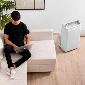 Cecotec Aria Condizionata Portatile con Telecomando e Pompa di Calore ForceClima 12600 Soundless Heating. 12000 BTU, Display LED, 5 modalità, Deumidificazione, Copertura 26 m2