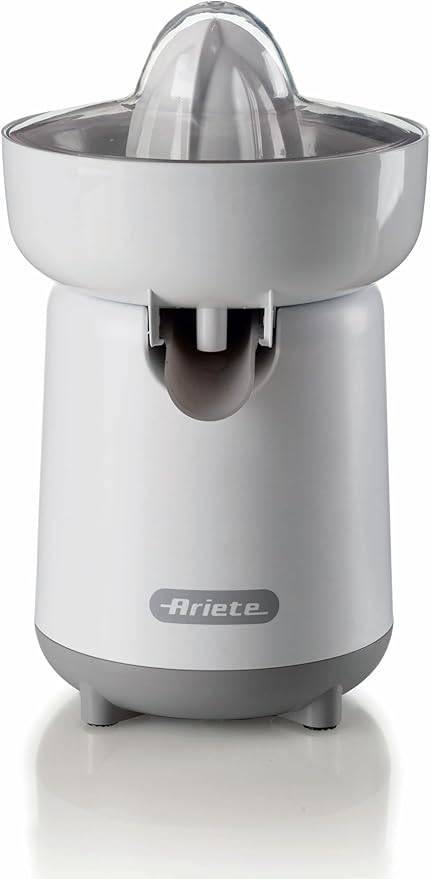 Ariete Spremiagrumi Breakfast 418, Spremiagrumi Elettrico con 2 Coni per Frutti Grandi e Piccoli, Beccuccio Salvagoccia, Doppia Rotazione, Coperchio di Protezione, Piedini Antiscivolo, 40W, Beige