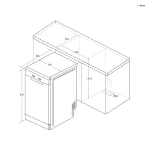 Candy Rapidò CF0C7SB0FX Lavastoviglie 45 CM, 10 Servizi, Digitale, Wi-Fi, 8 Programmi, Tecnologia Antibatteri, 47DB, Indicatore Sale e Lucidante, Cesto Superiore Regolabile, Casa Differita, Inox