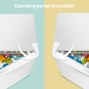 COMFEE' RCD50WH2(E) - Mini frigo bar, Frigorifero piccolo, Silenzioso, Mono porta, Per applicazioni in Hotel, Casa, Ufficio, 43L, Bianco, ‎47.2 x 45 x 49.2 cm
