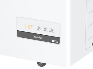 Haier HCE301E Congelatore Orizzontale a Pozzetto, 300 Litri, Temperatura Regolabile, Funzione Fast Freeze, Silenzioso, Libera Installazione, 111x62x84,5cm, Bianco