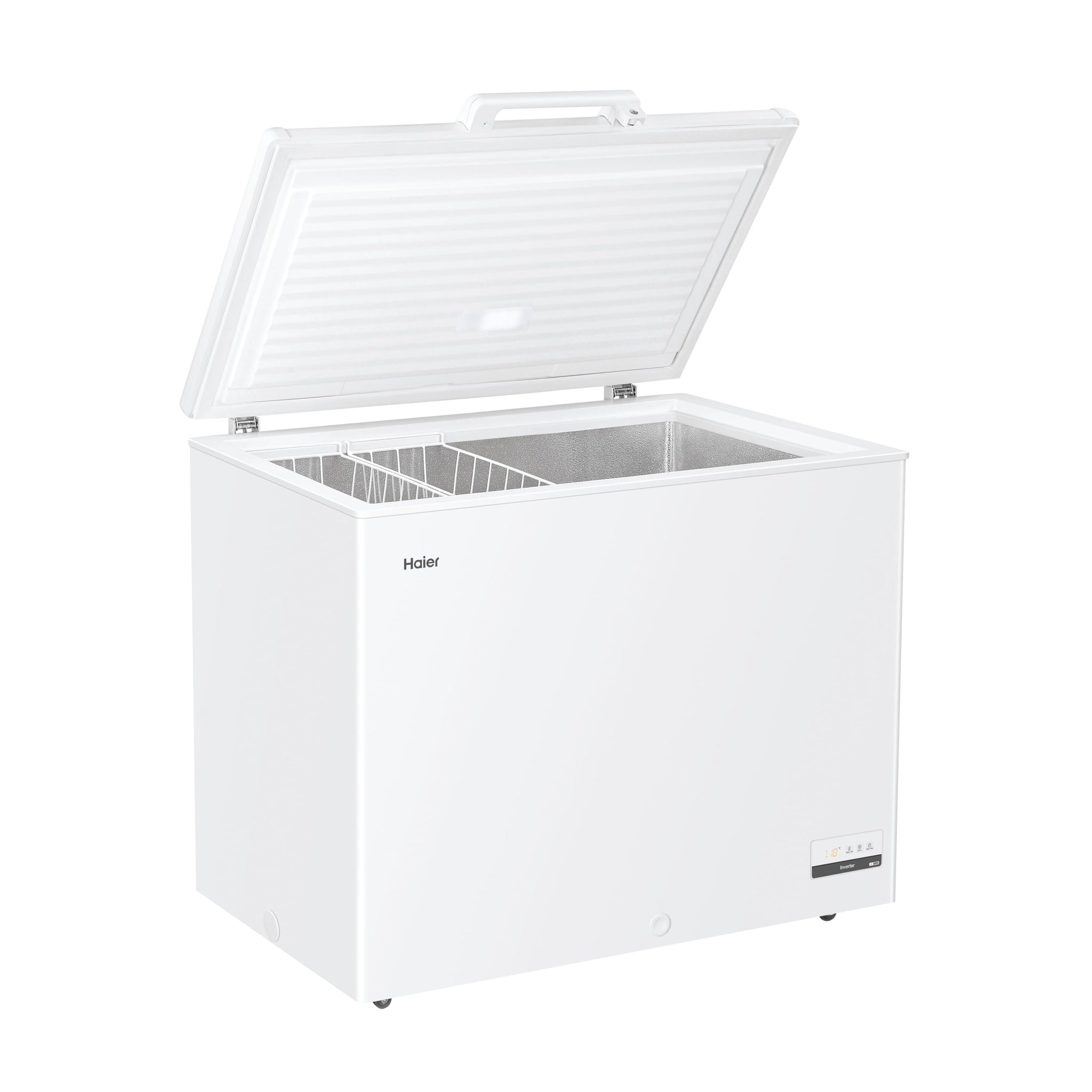 Haier HCE301E Congelatore Orizzontale a Pozzetto, 300 Litri, Temperatura Regolabile, Funzione Fast Freeze, Silenzioso, Libera Installazione, 111x62x84,5cm, Bianco
