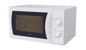 Candy Idea Forno a Microonde con Grill, 20 Litri, 700W, 5 Livelli di Potenza, Programma Defrost, Timer e Segnale di Fine Cottura, Libera Installazione, 43,95 x 35,75 x 25,82 cm, Bianco - CMG20SMW