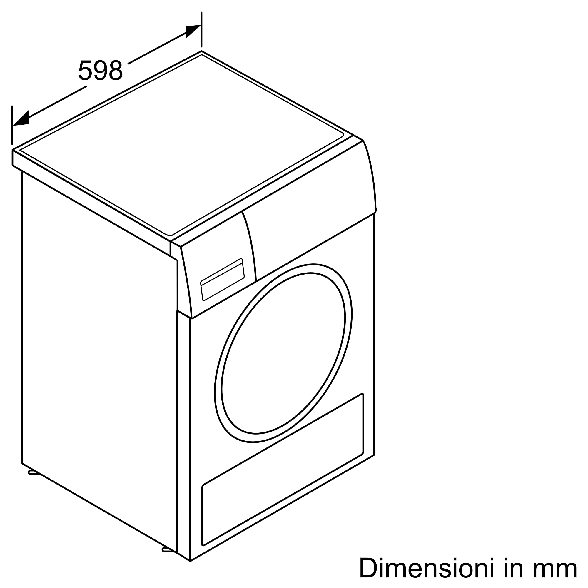 Bosch WTH85V08II Serie 4, Asciugatrice a pompa di calore, capacità 8 kg, EasyClean, Auto Dry, Programma Rapido