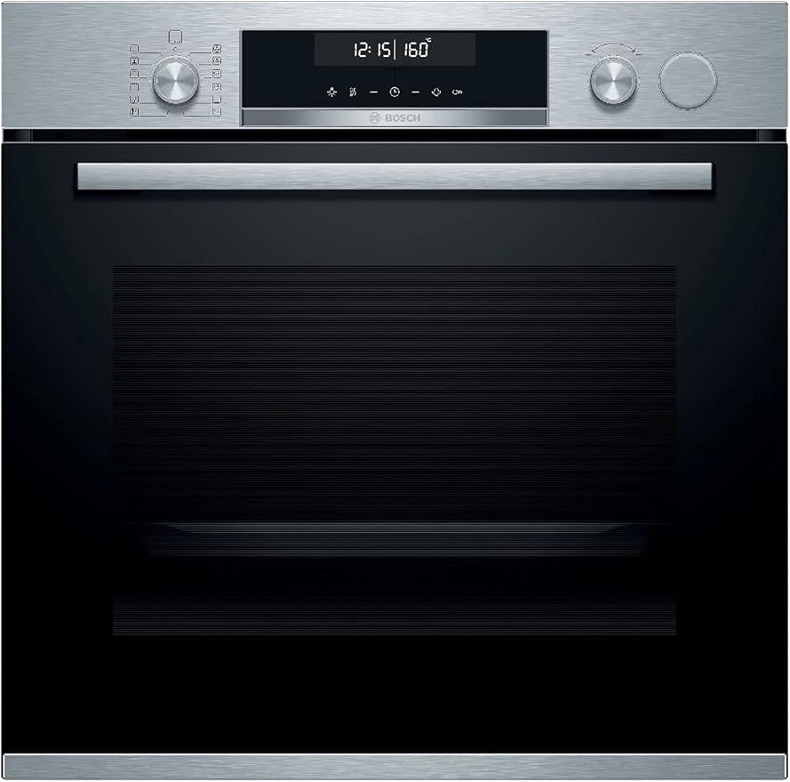 Bosch Elettrodomestici - Forno Da Incasso Bosch Per Cottura A Vapore Serie 6 Forno Con Vapore Da Incasso Elettrico 60 X 60 Cm In Acciaio HRA5380S1 Classe Energetica A. Elegante E Silenzioso