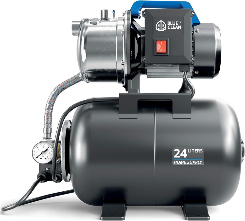 AR Blue Clean Pompa Autoadescante ARGP 1100XB con Serbatoio per Acque Chiare (1.100 W, Portata max. 4.600 l/h, Prevalenza max. 45 m)