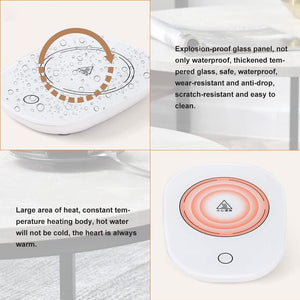 TUKNON Scalda Tazza USB,Scalda Tazza,Scaldatazze da Caffè,Scalda Bevande,Sottobicchiere Elettrico,Ldeale per la Stagione Invernale, per caffè,Latte,tè,Acqua,Regalo di Natale,Regalo di Capodanno