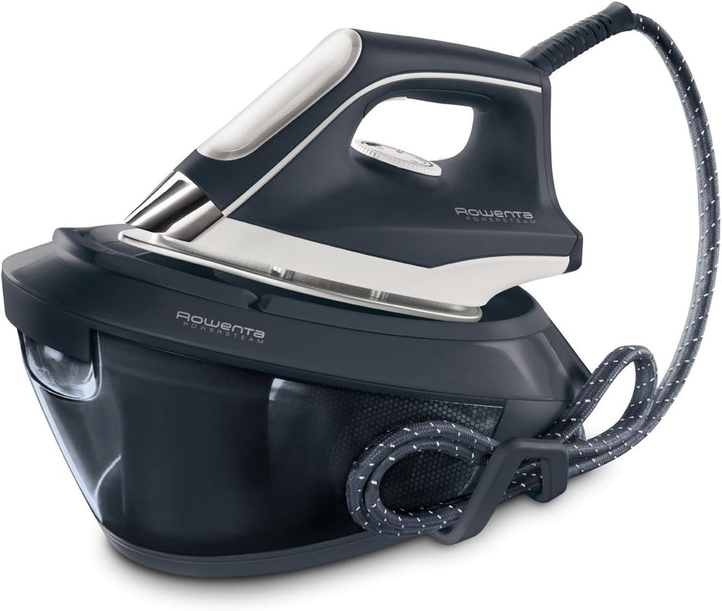 Rowenta VR8220 Powersteam Ferro da Stiro con Generatore di Vapore, Pressione Fino a 6.5 Bar, 2200W, 1.5 Litri, con Piastra in Acciaio Inox, Modalità Eco