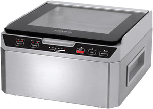 Caso VacuChef 40 1417 - Macchina per sottovuoto in acciaio INOX, 3 l, 70 litri/minuto, doppia saldatura, tempo di aspirazione e saldatura regolabile
