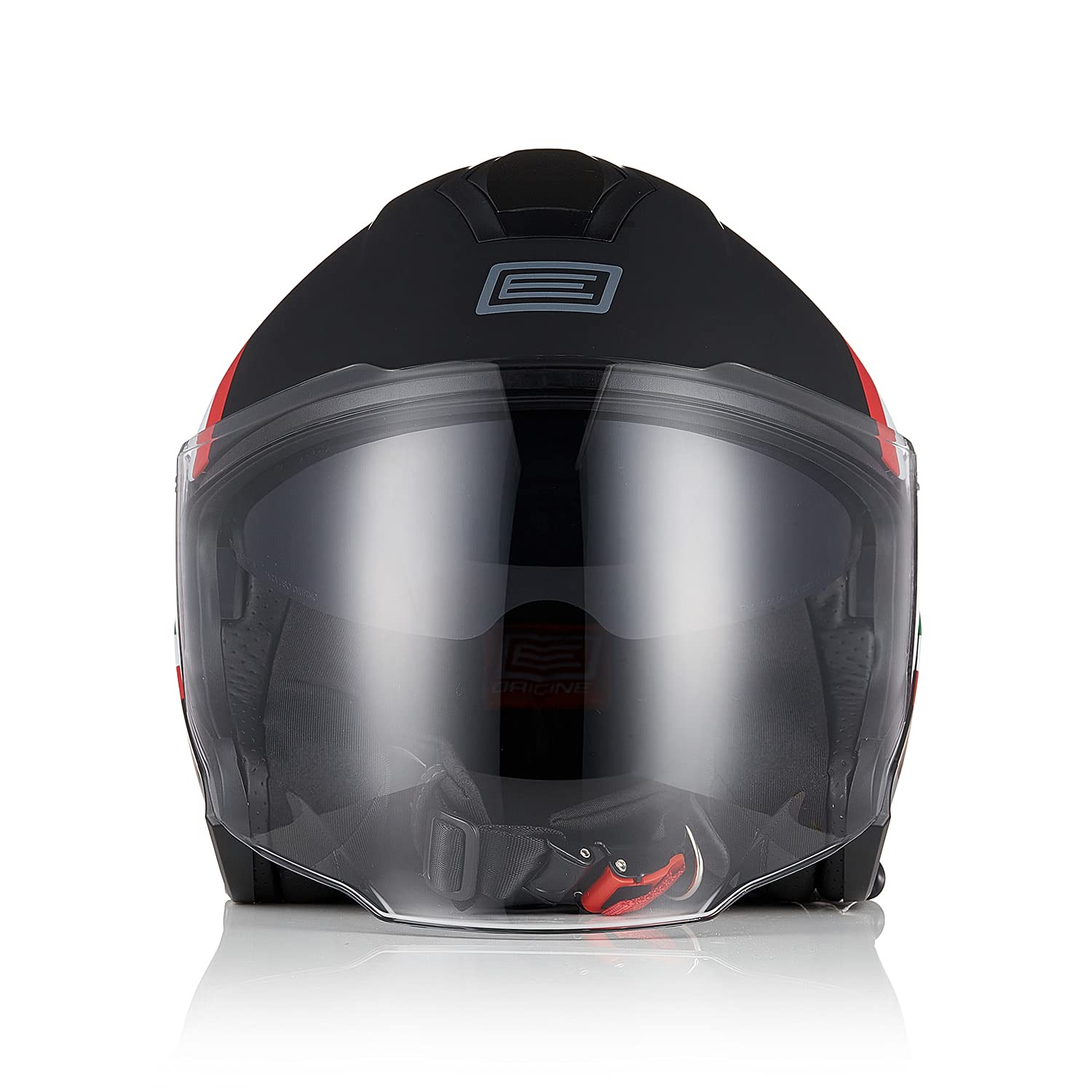 ORIGINE Casco Jet Moto 3/4 Aperto con Doppia Visiera Adatto per Scooter Omologato ECE