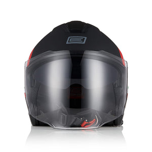 ORIGINE Casco Jet Moto 3/4 Aperto con Doppia Visiera Adatto per Scooter Omologato ECE