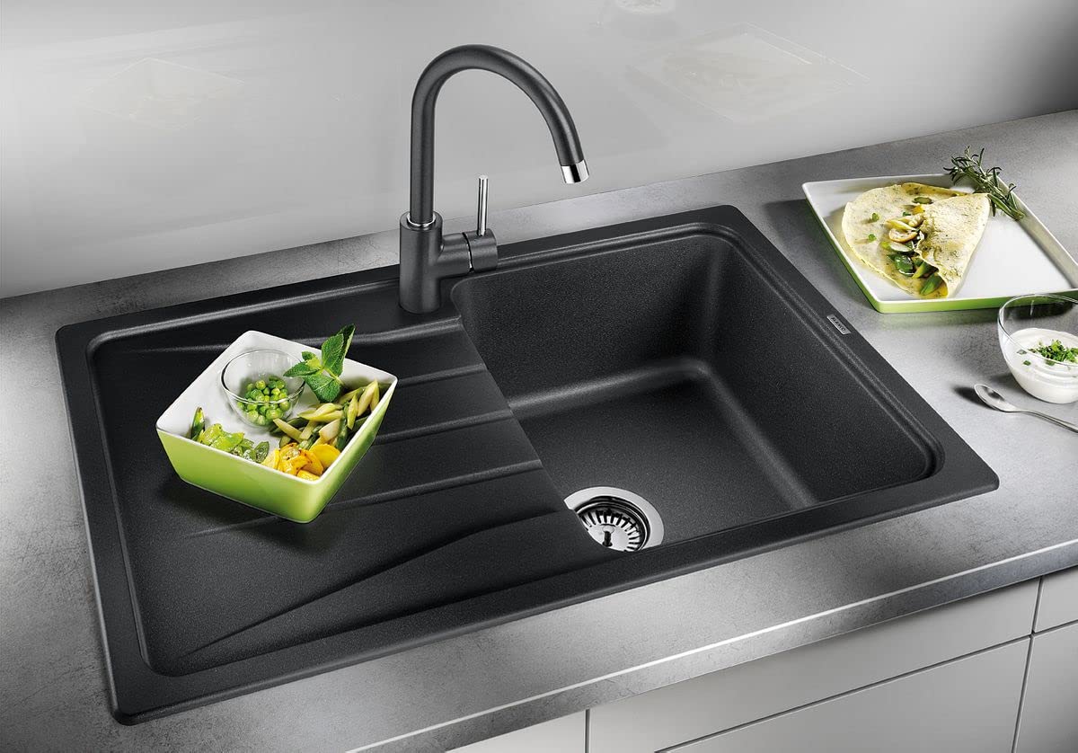 BLANCO 525977 Lavello da Cucina, Nero, 60 cm
