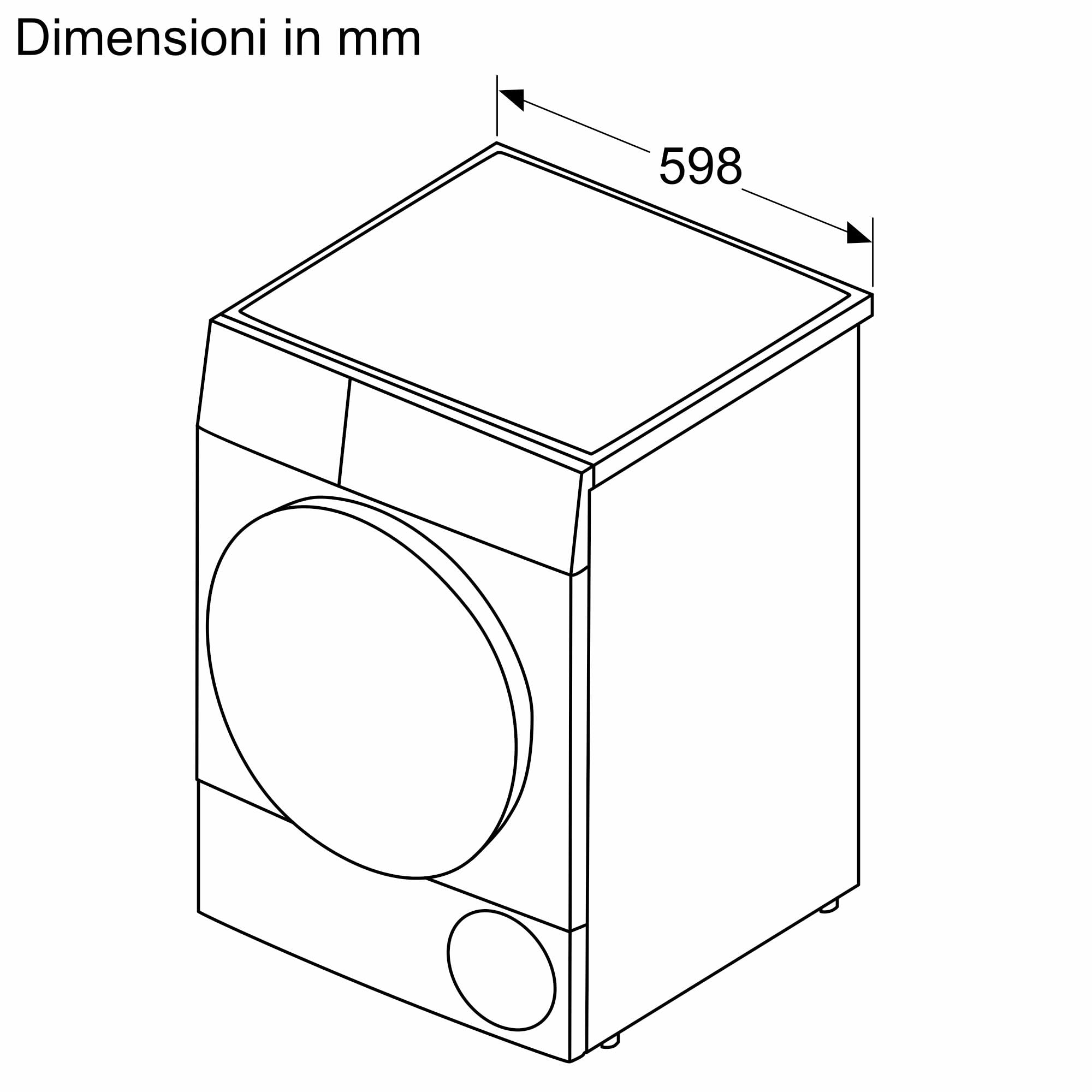 Bosch WQG24108IT Serie 6, Asciugatrice a pompa di calore, capacità 9 kg, EasyClean: i filtri per la lanugine, Cestello Lana, Mezzo carico, Programma Rapido