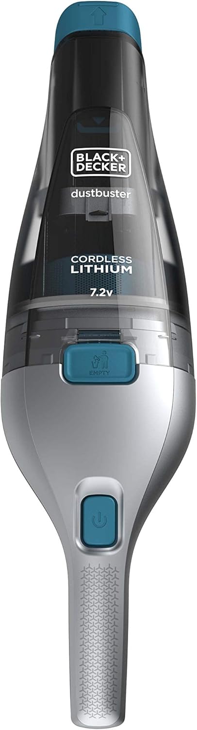 BLACK+DECKER, DUSTBUSTER 10.8 Wh (7.2 v - 1.5 Ah) - Tecnologia Litio - Doppio sistema di filtraggio - Capacità 385 ml. NVC215WA-QW