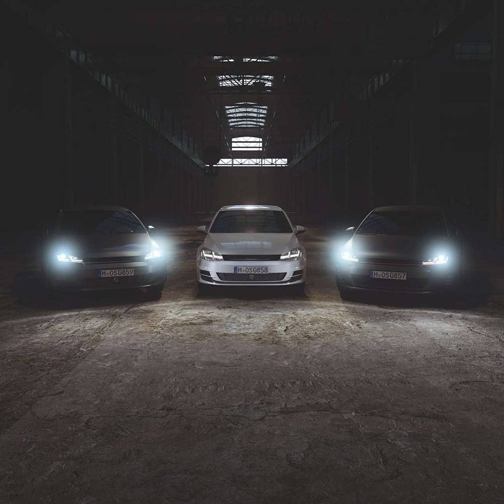 Faro OSRAM LEDriving® LED, edizione Chrome come sostituzione del faro xeno, upgrade LED, LEDHL104-CM, solo per guida a sinistra (1 set completo)