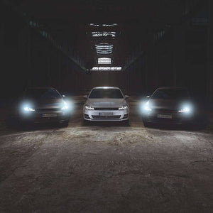 Faro OSRAM LEDriving® LED, edizione Chrome come sostituzione del faro xeno, upgrade LED, LEDHL104-CM, solo per guida a sinistra (1 set completo)