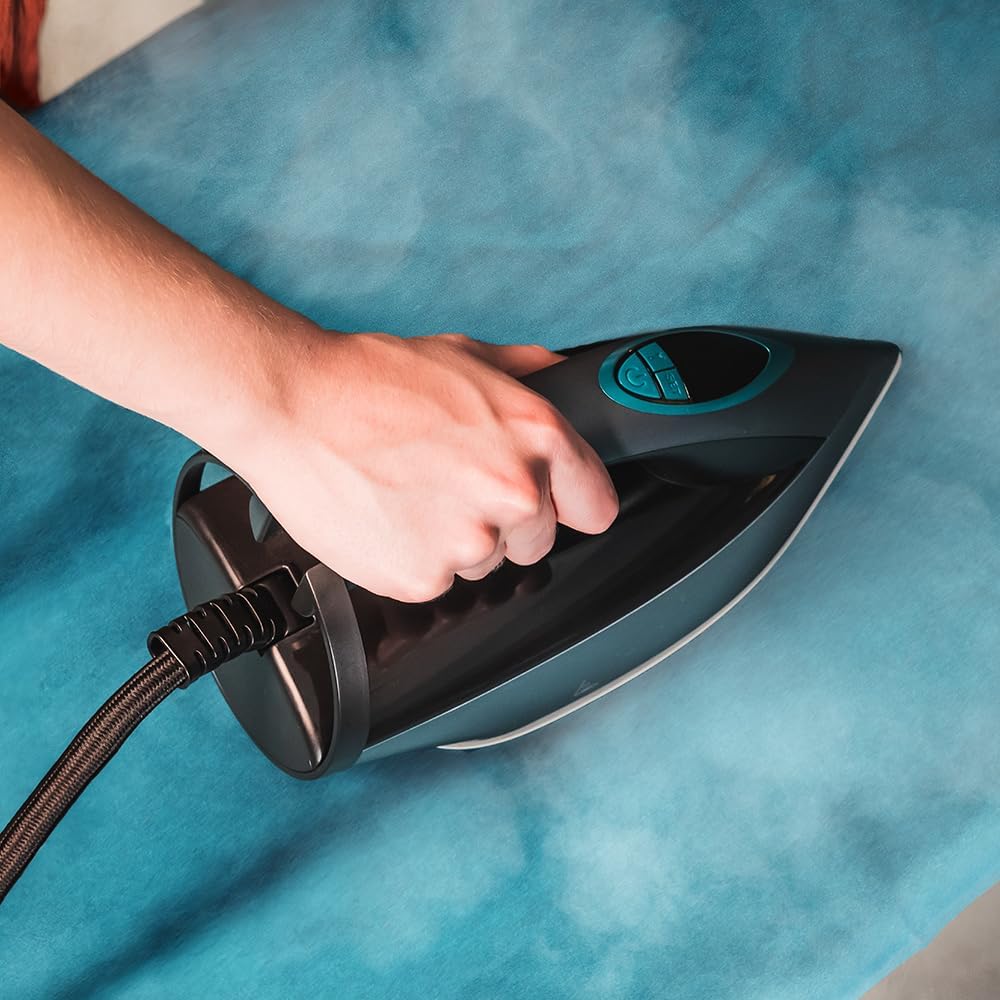 Cecotec Ferro Da Stiro Generatore a Vapore Con Serbatoio Ironhero 3200 Station, 3200W, 8Bar Pressione, Vapore Continuo 150G/Min, Colpo Vapore 420G/Min, Suola Turbo Slide, Autooff, Filtro Anticalcare